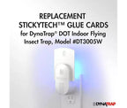 DynaTrap 23005-0612 DOT StickyTech Replacement Indoor Flying Insect Trap Glue Cards - 6 Pack