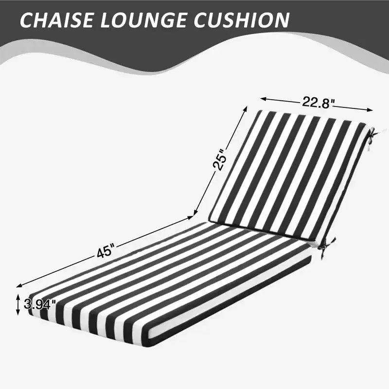EROMMY Outdoor Chaise Lounge Chair Cushion