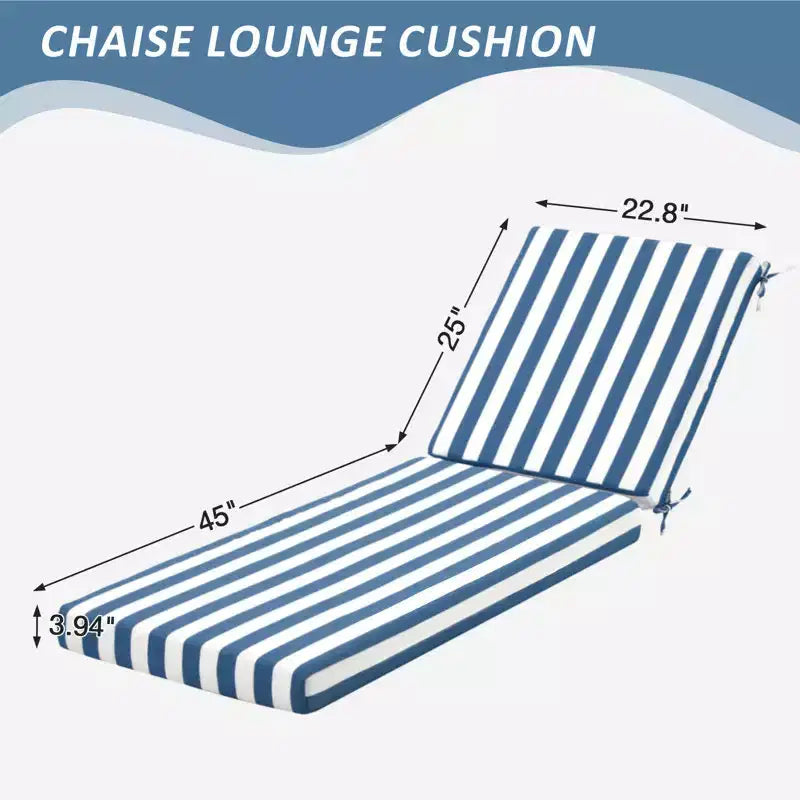 EROMMY Outdoor Chaise Lounge Chair Cushion