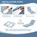 EROMMY Outdoor Chaise Lounge Chair Cushion