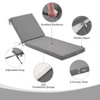 EROMMY Outdoor Chaise Lounge Chair Cushion