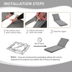 EROMMY Outdoor Chaise Lounge Chair Cushion
