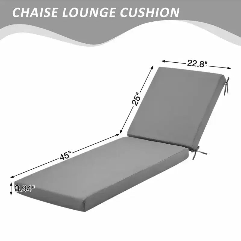 EROMMY Outdoor Chaise Lounge Chair Cushion