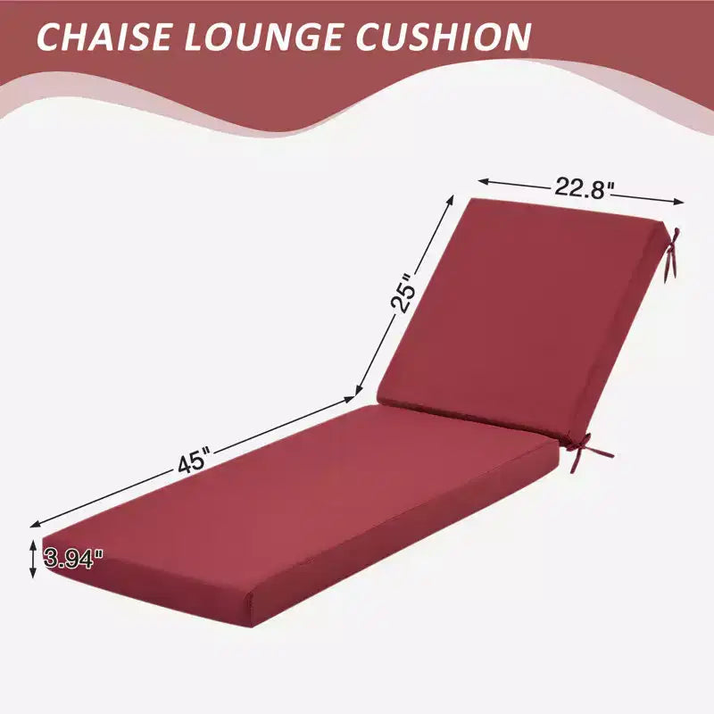 EROMMY Outdoor Chaise Lounge Chair Cushion