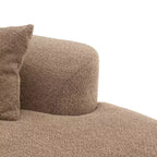 Christopher Knight Home 116 Modern Curved Sectional Sofa with High-Density Sponge and 4 Pillows