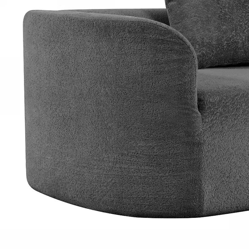Christopher Knight Home 116 Modern Curved Sectional Sofa with High-Density Sponge and 4 Pillows