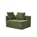 Christopher Knight Home 116 Modern Curved Sectional Sofa with High-Density Sponge and 4 Pillows