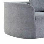 Christopher Knight Home 116 Modern Curved Sectional Sofa with High-Density Sponge and 4 Pillows