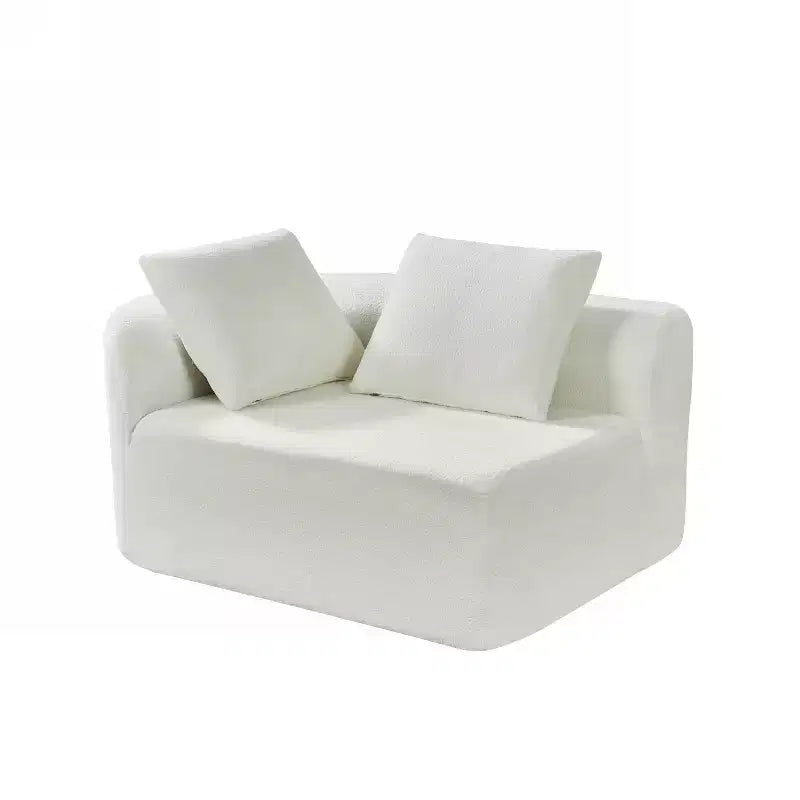 Christopher Knight Home 116 Modern Curved Sectional Sofa with High-Density Sponge and 4 Pillows