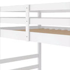 Whisen Full Over Full Bunk Bed with Ladder, Solid Construction