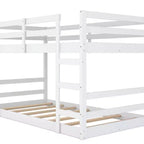 Whisen Full Over Full Bunk Bed with Ladder, Solid Construction