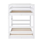 Whisen Full Over Full Bunk Bed with Ladder, Solid Construction