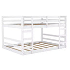 Whisen Full Over Full Bunk Bed with Ladder, Solid Construction