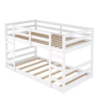 Whisen Full Over Full Bunk Bed with Ladder, Solid Construction