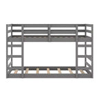Whisen Full Over Full Bunk Bed with Ladder, Solid Construction