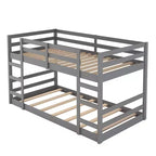 Whisen Full Over Full Bunk Bed with Ladder, Solid Construction