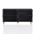 Modern Lacquered 4 Door Wooden Cabinet Sideboard Buffet Server Cabinet Storage Cabinet