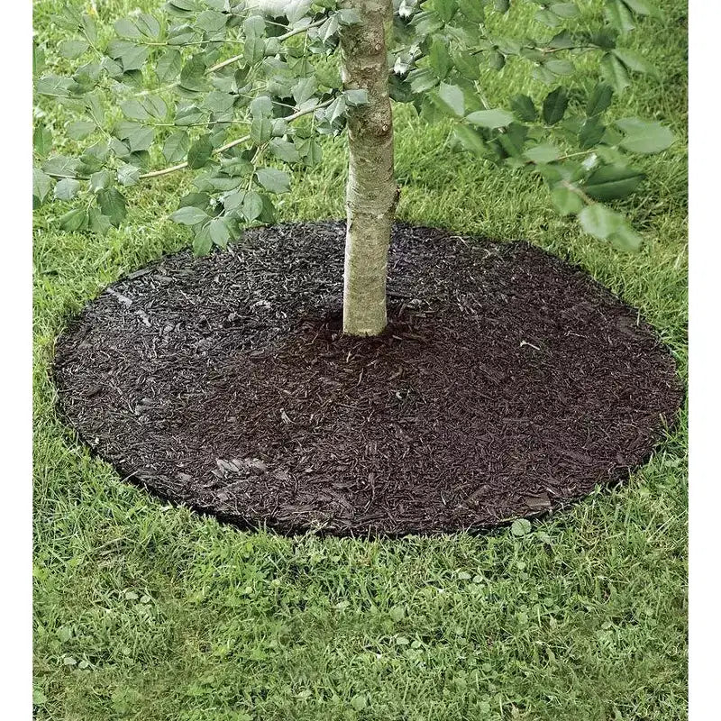 Plow & Hearth Permanent Mulch Recycled Rubber Tree Ring, 24 dia.