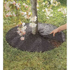Plow & Hearth Permanent Mulch Recycled Rubber Tree Ring, 24 dia.