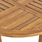 GDFStudio Brantly Outdoor Acacia Wood and Wicker 3 Piece Bistro Set with Cushions