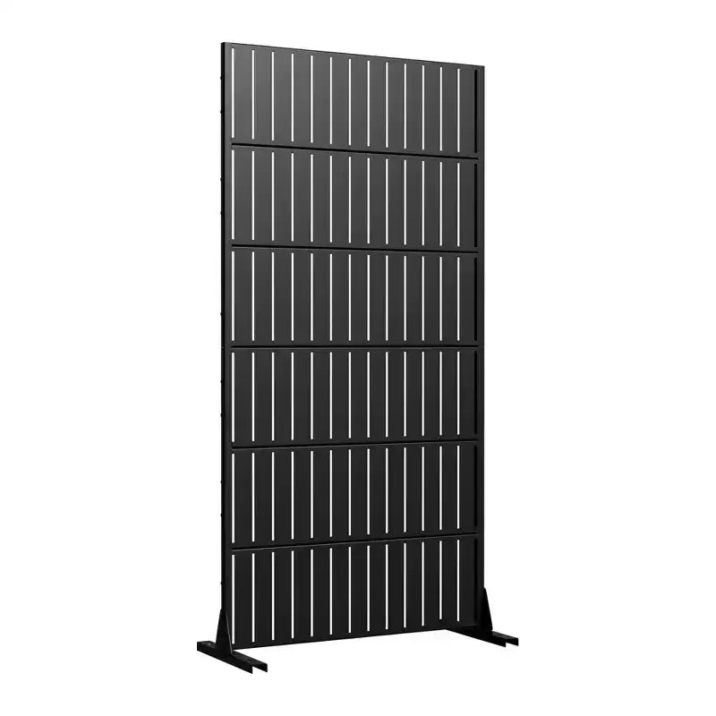 72 H35W Dovelina Black Metal Planter Box with Trellis Privacy Screen for Caf Patio,Garden & Balconies