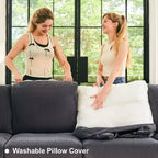 Belffin Corduroy Middle Seat Modular Sectional Couch Module Parts Convertible Modern Sectional Sofa Couch, Dark Grey