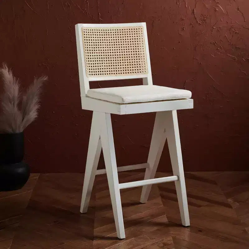 Colette Rattan Barstool - SFV4134 - Safavieh Couture
