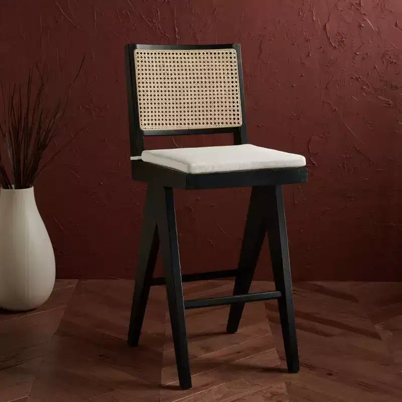 Colette Rattan Barstool - SFV4134 - Safavieh Couture