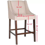 Dylan Bar Stool - FOX6222 - Safavieh Couture