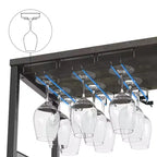 Whizmax Wine Cabinet with Large Storage Space and Detachable Rack, Small Sideboard and Buffet Cabinet with Mesh Door