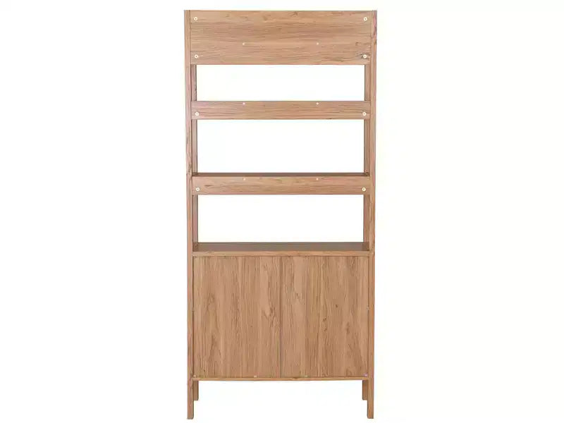 Glapelle 4 Shelf 2 Door Bookcase - ETG9601 - Oak - Safavieh