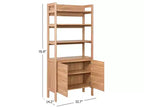 Glapelle 4 Shelf 2 Door Bookcase - ETG9601 - Oak - Safavieh