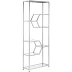 Benoit Chrome Bookcase - SFV1101 - Chrome - Safavieh Couture