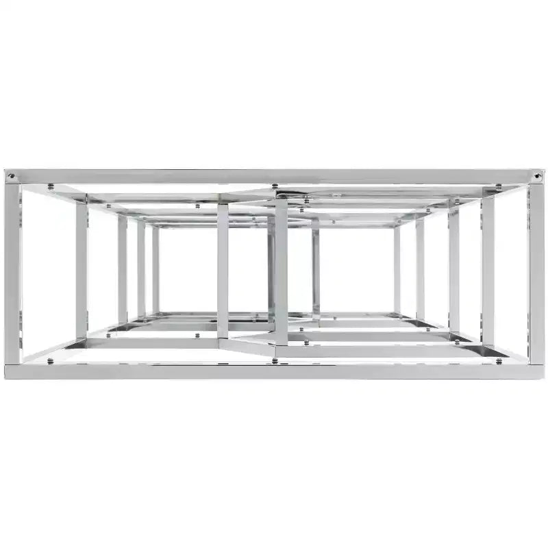 Benoit Chrome Bookcase - SFV1101 - Chrome - Safavieh Couture
