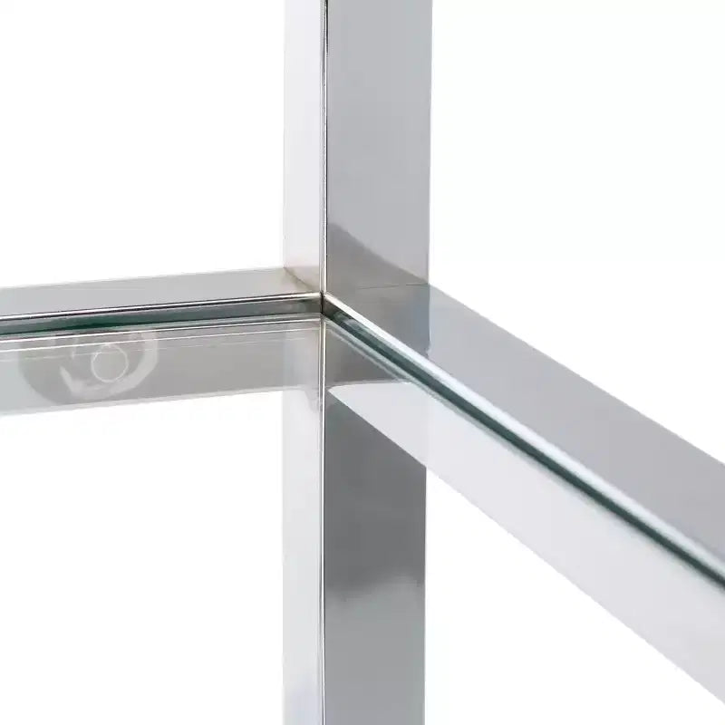 Benoit Chrome Bookcase - SFV1101 - Chrome - Safavieh Couture