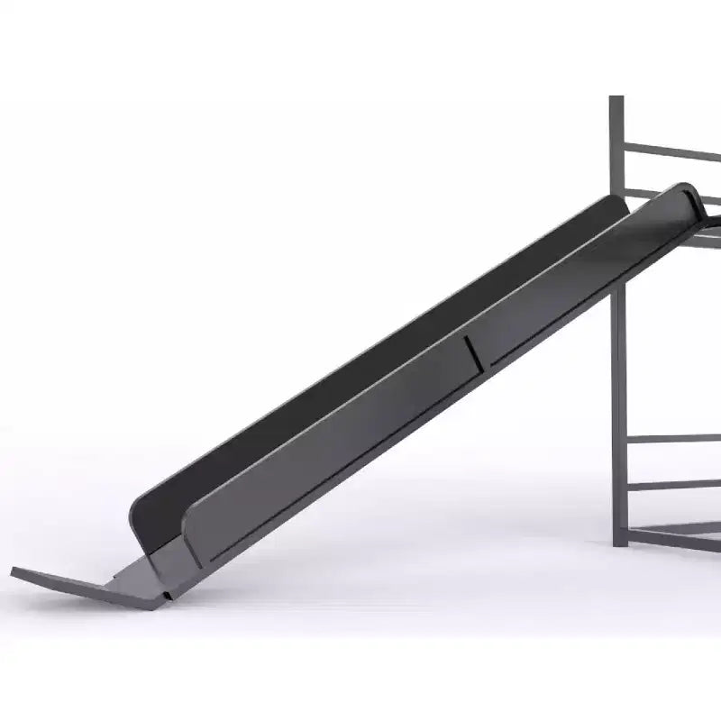GDFStudio Theodore Modern Metal Full Size Triple Bed with Ladder and Slide