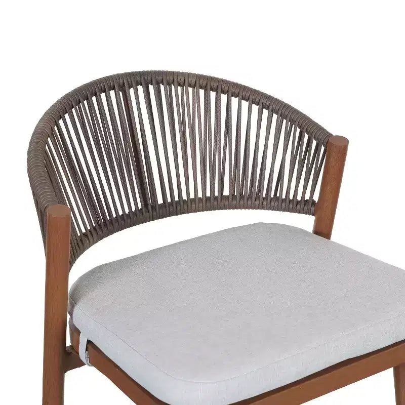Christopher Knight Home Youssef Outdoor 30 Aluminum and Rattan Barstools with Scallop-shaped Backrest (Set of 2)
