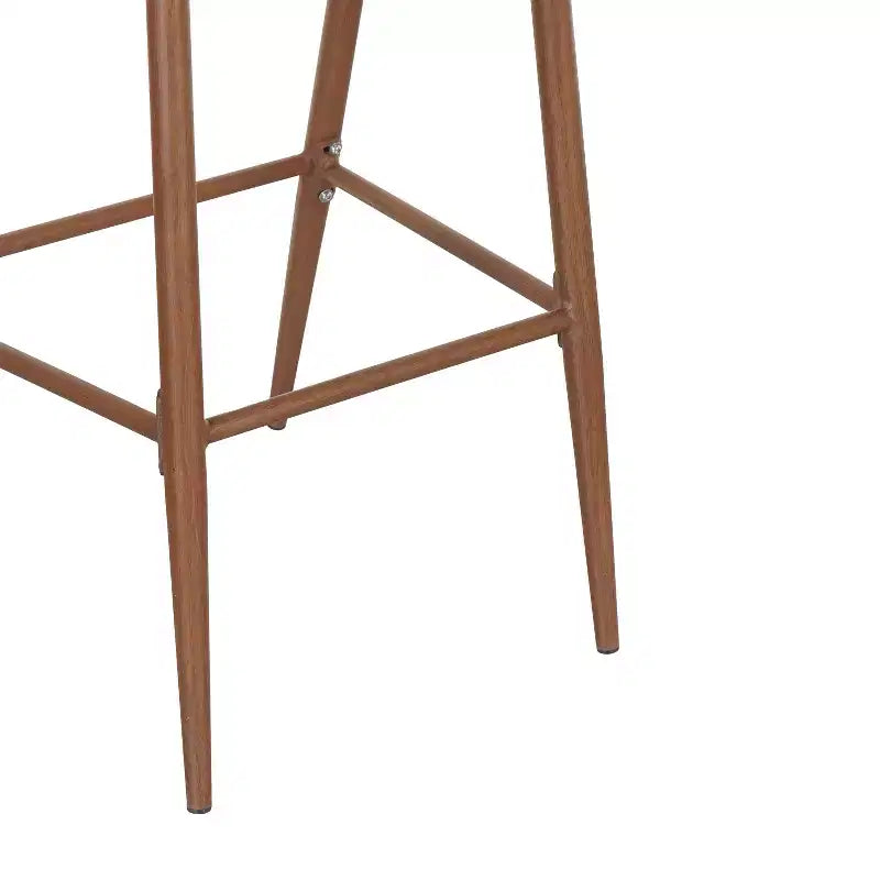 Christopher Knight Home Youssef Outdoor 30 Aluminum and Rattan Barstools with Scallop-shaped Backrest (Set of 2)
