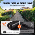 VEVOR Weed Barrier Landscape Fabric, 3*300FT Heavy Duty Garden Weed Fabric, Woven PP Weed Control Fabric, Driveway Fabric, Geotextile Fabric, Black