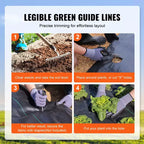 VEVOR Weed Barrier Landscape Fabric, 3*300FT Heavy Duty Garden Weed Fabric, Woven PP Weed Control Fabric, Driveway Fabric, Geotextile Fabric, Black