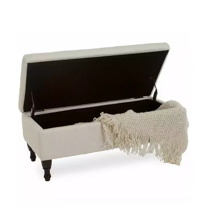 GDFStudio Breanna Contemporary Upholstered Tufted Storage Ottoman Bench