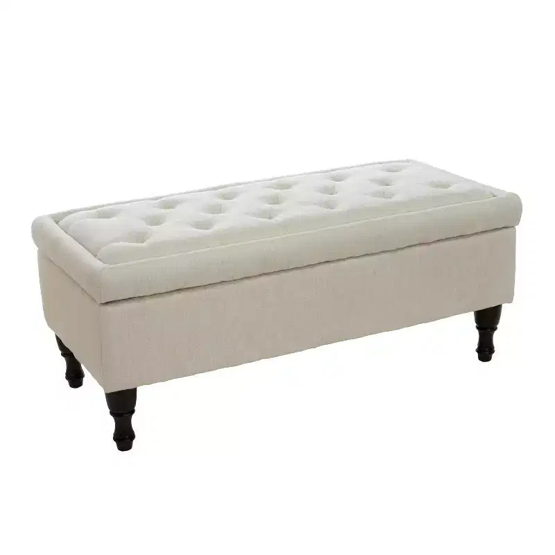 GDFStudio Breanna Contemporary Upholstered Tufted Storage Ottoman Bench