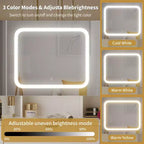 Karl Home | Large Vanity Table Set with 3 Opening Mirrors and LED Lights