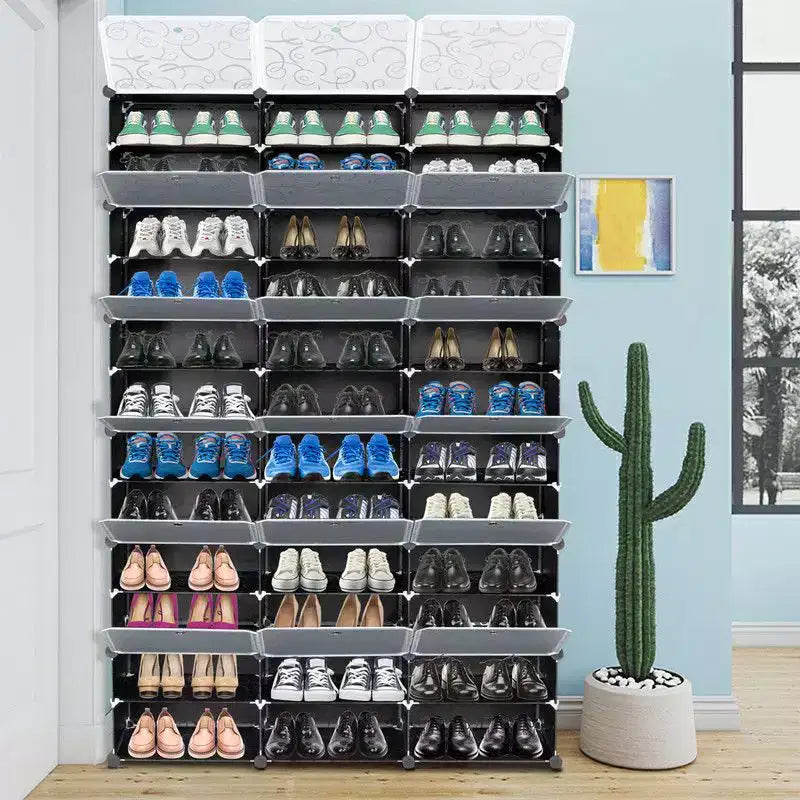 Karl Home | 72 Pair Stackable Shoe Storage Cabinet