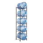 VEVOR 5 Tiers Water Jug Holder, 5 Gallon Water Bottle Holder, Single Row Water Bottle Rack for 5 Bottles, Heavy Duty Water Jug Rack