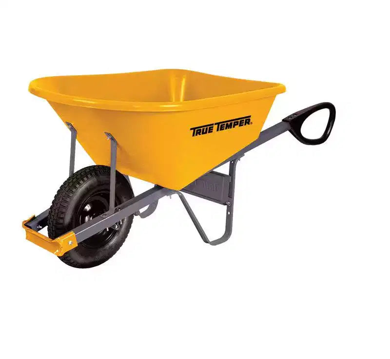 True Temper Poly Residential Wheelbarrow 6 cu ft