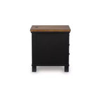 Signature Design by Ashley Wildenauer 3 Drawer Chair Side End Table with USB Charging, Black