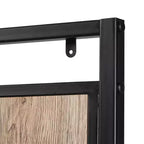 eHemco Metal and Wood Entryway Hall Tree and Coat Rack for Living Room and Hallway, with Storage Bench and 7 Hooks