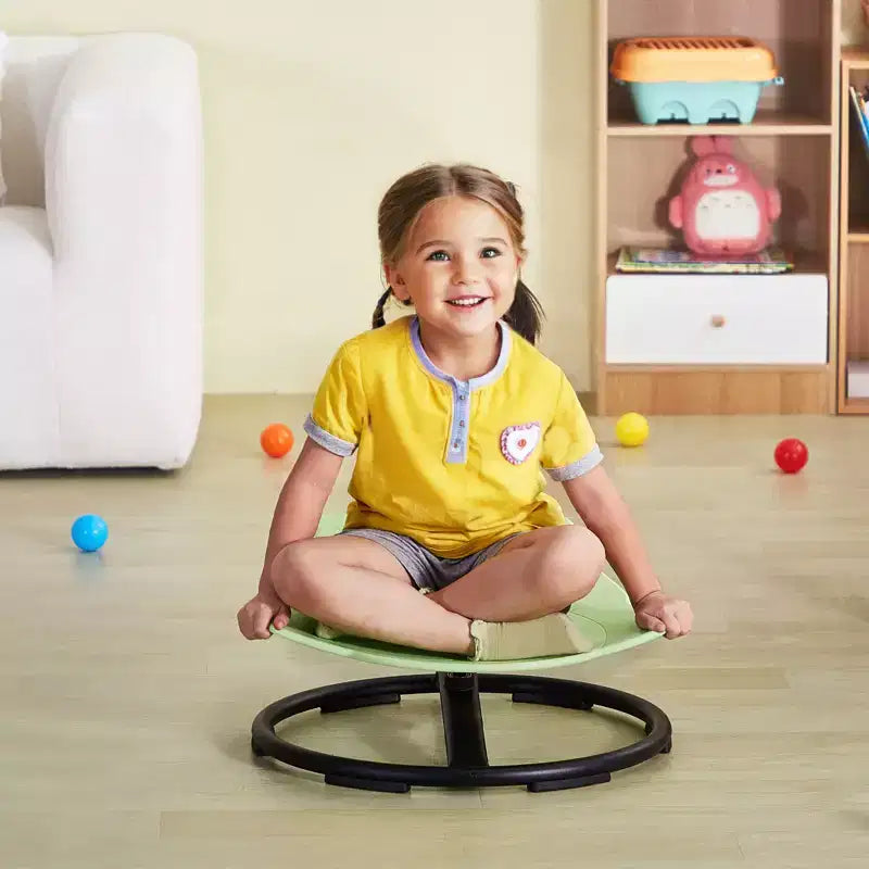 VEVOR Elephant Kids Swivel Chair, 220 LBS Capacity, 360 Spinning Chair, Autistic Kids Sensory Toy Chair with Non-Slip Metal Base, Green
