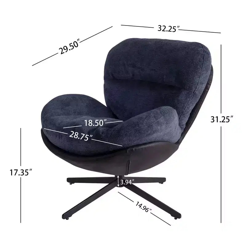 Vatros 360 Swivel Accent Chair, Accent Chairs for Living Room